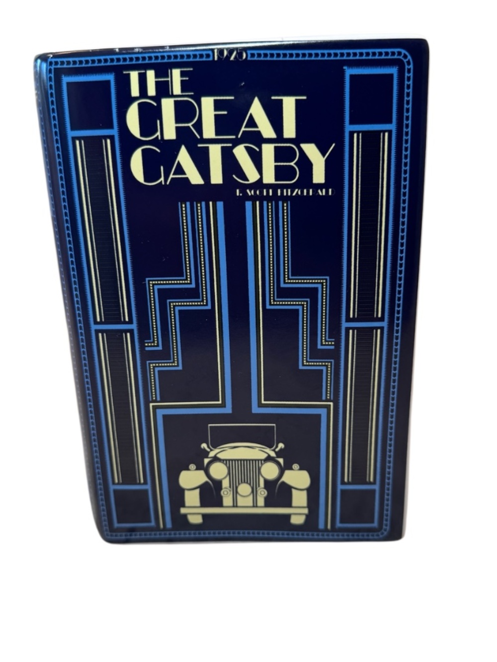 NWT Great Gatsby Ceramic Book flower Vase Book Lover Literary Gift Book Club